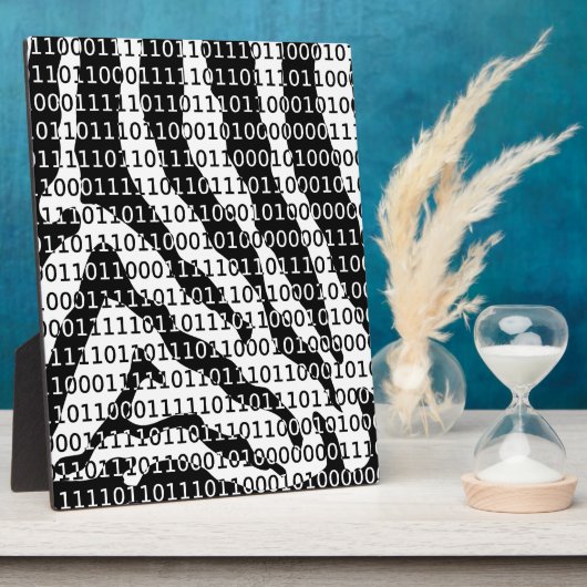 Binaire code zwart-wit Zebra Fotoplaat (Zijkant)