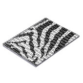 Binaire code zwart-wit Zebra Notitieboek (Linkerzijde)