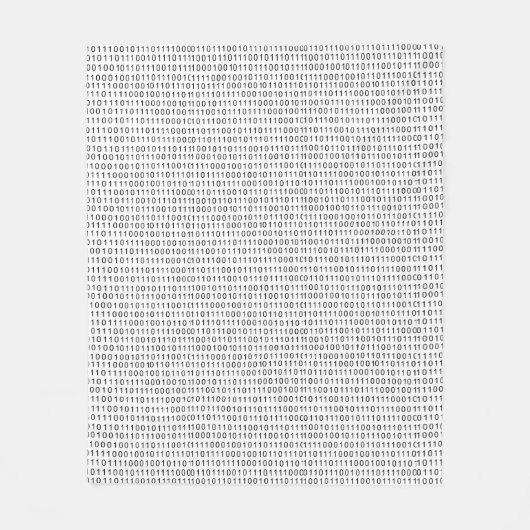 Binaire code zwarte witte strepen fleece deken (Voorkant)