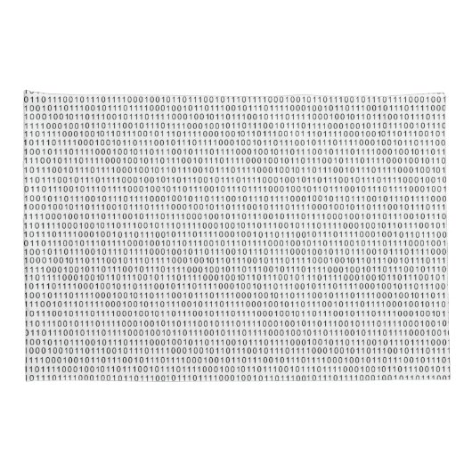 Binaire code zwarte witte strepen kussensloop (Achterkant-Rechts)