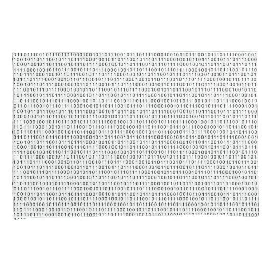 Binaire code zwarte witte strepen kussensloop (Voorkant-Rechts)