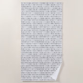 Binaire code zwarte witte strepen strandlaken (Voorkant)