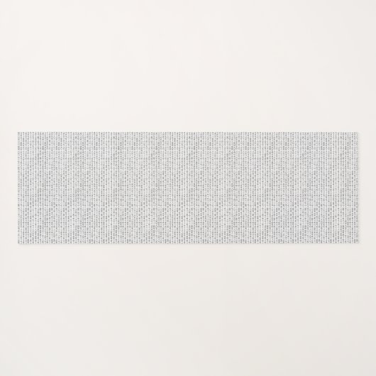 Binaire code zwarte witte strepen yogamat (Achterkant (horizontaal))