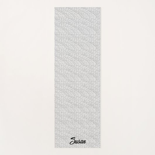 Binaire code zwarte witte strepen yogamat (Voorkant)