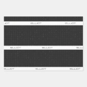 Binaire codebladzijden voor zwart ompakken inpakpapier vel (Voorkant 3)