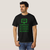 Binaire codecodeaanduiding programmeren t-shirt (Voorkant volledig)