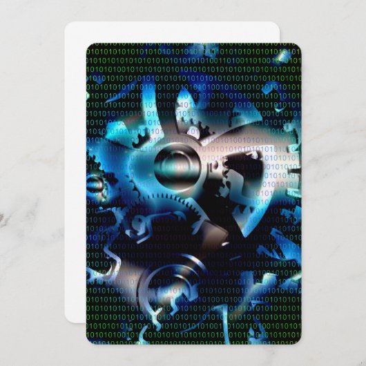 Binaire codeermachine kaart (Voorkant / Achterkant)