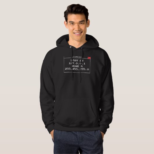 Binaire Codering Computer Hacker Geek Hoodie (Voorkant volledig)