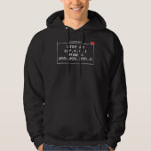 Binaire Codering Computer Hacker Geek Hoodie (Voorkant)