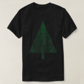 Binaire Codering Computer Programmer Kerstboom X T-shirt (Design voorkant)
