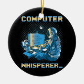 Binaire Codering Computer Whisperer Programmer Keramisch Ornament (Voorkant)