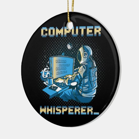 Binaire Codering Computer Whisperer Programmer Keramisch Ornament (Links)