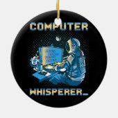 Binaire Codering Computer Whisperer Programmer Keramisch Ornament (Achterkant)