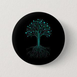 Binaire codering programmeur Grafisch ontwerp voor Ronde Button 5,7 Cm