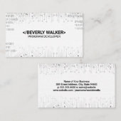 binaire coderingsachtergrond van de printplaat visitekaartje (Voorkant / Achterkant)