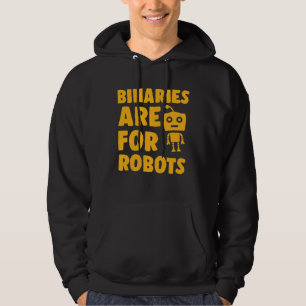 Binaire codes zijn voor robots Schattig genderfluï Hoodie