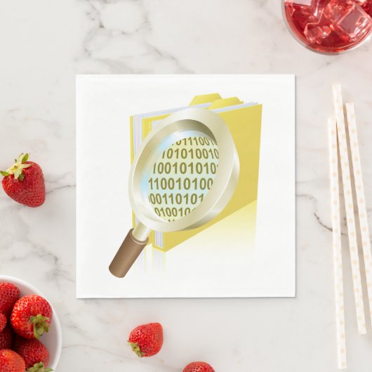 Binaire Data Vergrootglas Digitaal Bestand Zoeken Servet (Insitu)