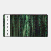 Binaire datastroom gepersonaliseerd bureaumat (Voorkant)