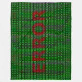 BINAIRE FOUT FLEECE DEKEN (Voorkant)