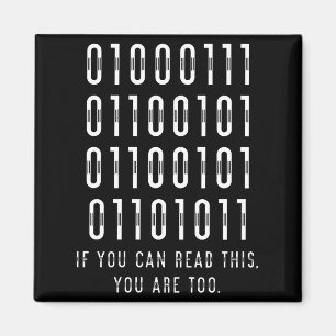 Binaire Geek Gift van de Ontwikkelaar van de Progr Magneet