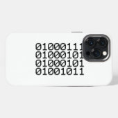 BINAIRE GEEK iPhone HOESJE (Achterkant horizontaal)
