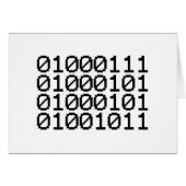 BINAIRE GEEK KAART (Voorkant Horizontaal)