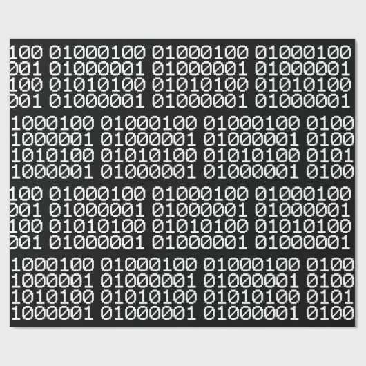 BINAIRE GEGEVENS CADEAUPAPIER (Vlak)