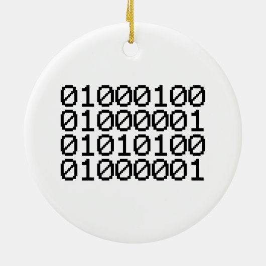 BINAIRE GEGEVENS KERAMISCH ORNAMENT (Achterkant)