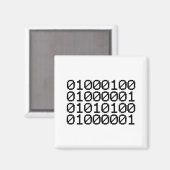 BINAIRE GEGEVENS MAGNEET (Voorkant / Achterkant)