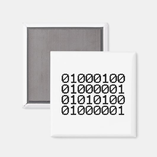 BINAIRE GEGEVENS MAGNEET (Voorkant / Achterkant)