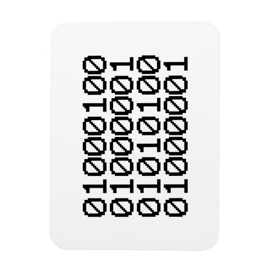 BINAIRE GEGEVENS MAGNEET (Verticaal)