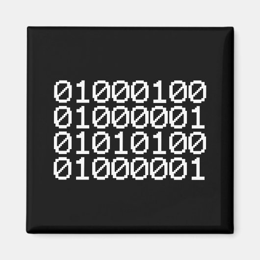 BINAIRE GEGEVENS MAGNEET (Voorkant)