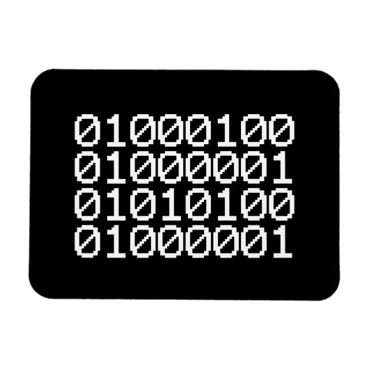 BINAIRE GEGEVENS MAGNEET (Horizontaal)