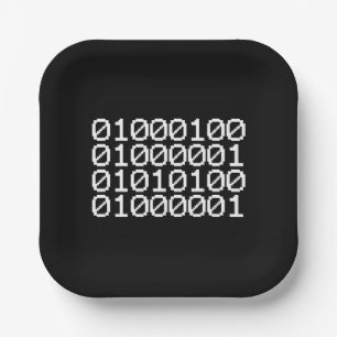 BINAIRE GEGEVENS PAPIEREN BORDJE