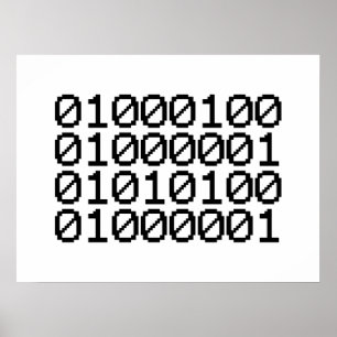 BINAIRE GEGEVENS POSTER