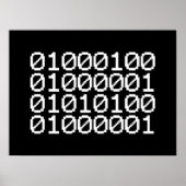 BINAIRE GEGEVENS POSTER (Voorkant)