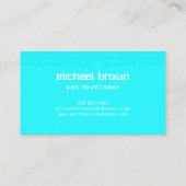 Binaire getallen van het Web AI van de Kunstmatige Visitekaartje (Achterkant)