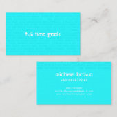 Binaire getallen van het Web AI van de Kunstmatige Visitekaartje (Voorkant / Achterkant)