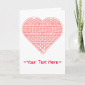 Binaire hart Kaart (Voorkant)