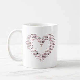 binaire hartcode koffiemok