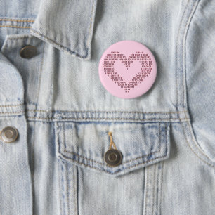 binaire hartcode ronde button 5,7 cm