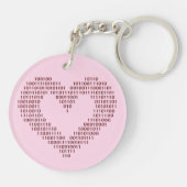 binaire hartcode sleutelhanger (Achterkant)