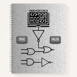 Binaire Logica Spiraal Notebook – Modern Design  Notitieboek