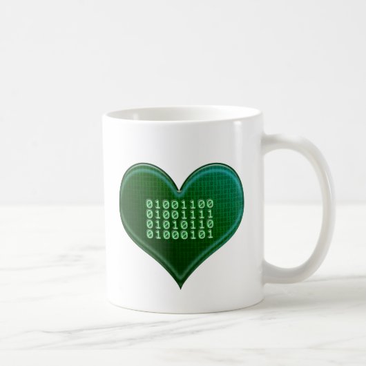 Binaire LOVE Koffiemok (Rechts)