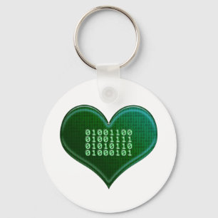 Binaire LOVE Sleutelhanger