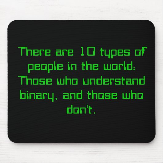 Binaire Mensen Muismat (Voorkant)