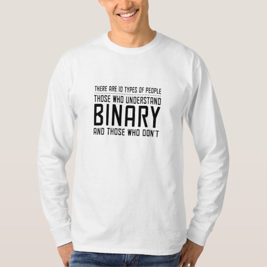 Binaire Mensen T-shirt (Voorkant)