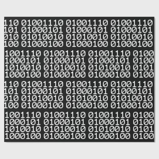 BINAIRE NERD WRAPPORTPAPIER CADEAUPAPIER (Vlak)