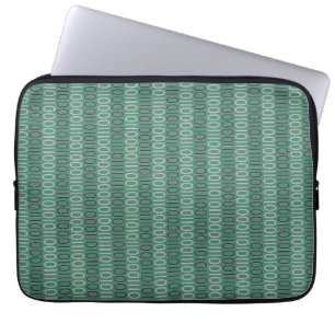 Binaire nummers Patroon Grijs op elke kleur Laptop Sleeve