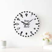 Binaire Objectklok /w S-tekens door Kenneth Yoncic Grote Klok (Huis)